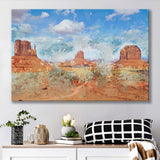 Monument Mesa Abstract Canvas Prints Wall Art Decor - Painting Canvas, Art Print, Home Decor, Ready to Hang