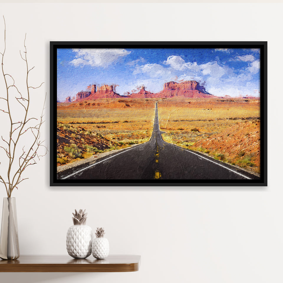 Monument Valley Cool Framed Canvas Prints Wall Art Decor - Paiting Canvas, Art Prints, Floating Frame