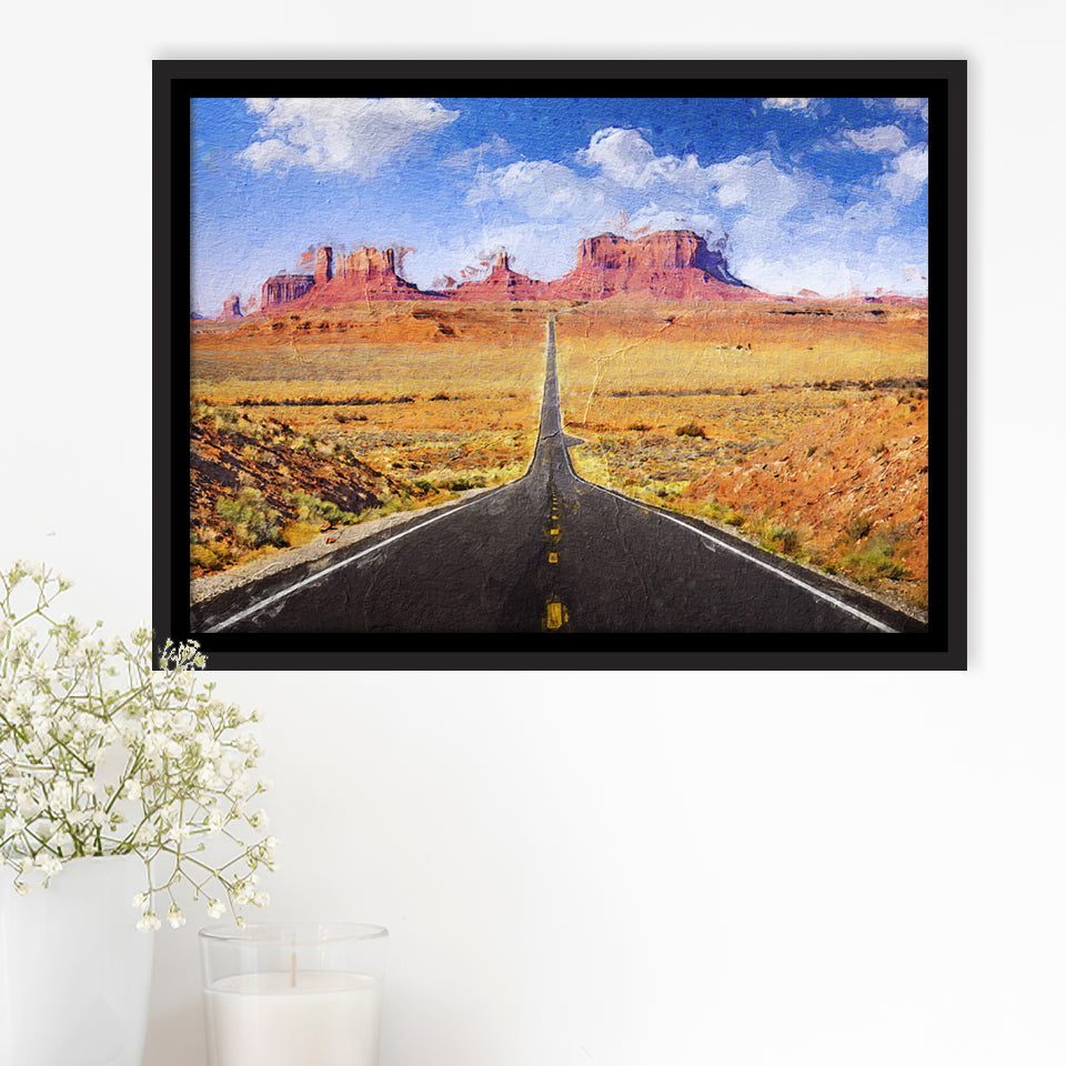 Monument Valley Cool Framed Canvas Prints Wall Art Decor - Paiting Canvas, Art Prints, Floating Frame