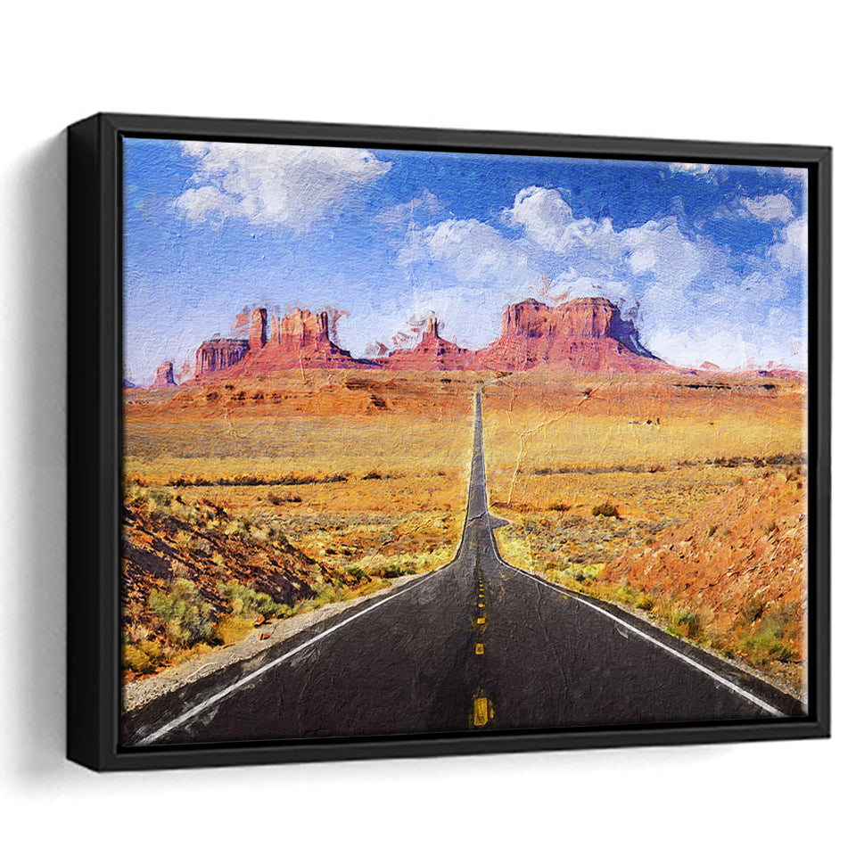 Monument Valley Cool Framed Canvas Prints Wall Art Decor - Paiting Canvas, Art Prints, Floating Frame