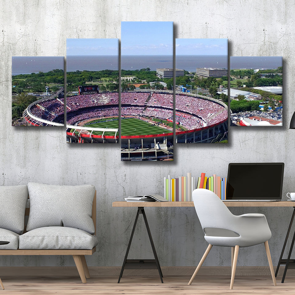 Monumental de Nunez Stadium, Stadium Canvas, Sport Art, Large Canvas, Multi Panels, Canvas Prints Wall Art Decor