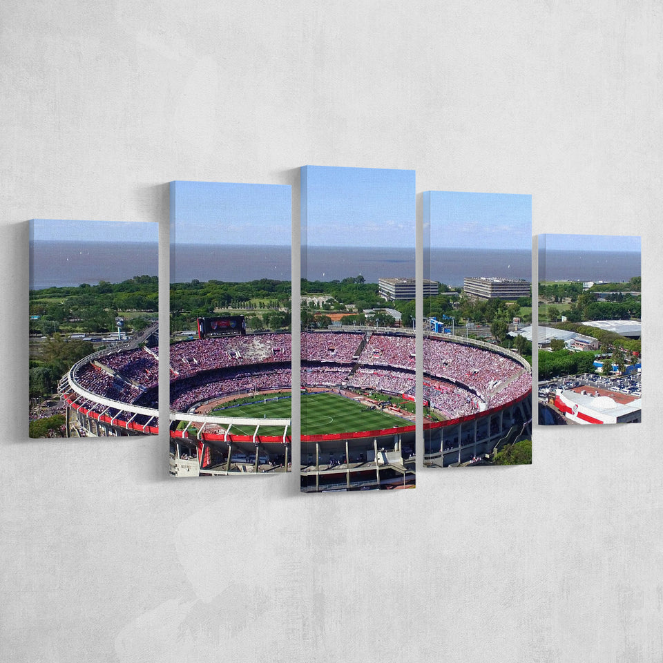 Monumental de Nunez Stadium, Stadium Canvas, Sport Art, Large Canvas, Multi Panels, Canvas Prints Wall Art Decor