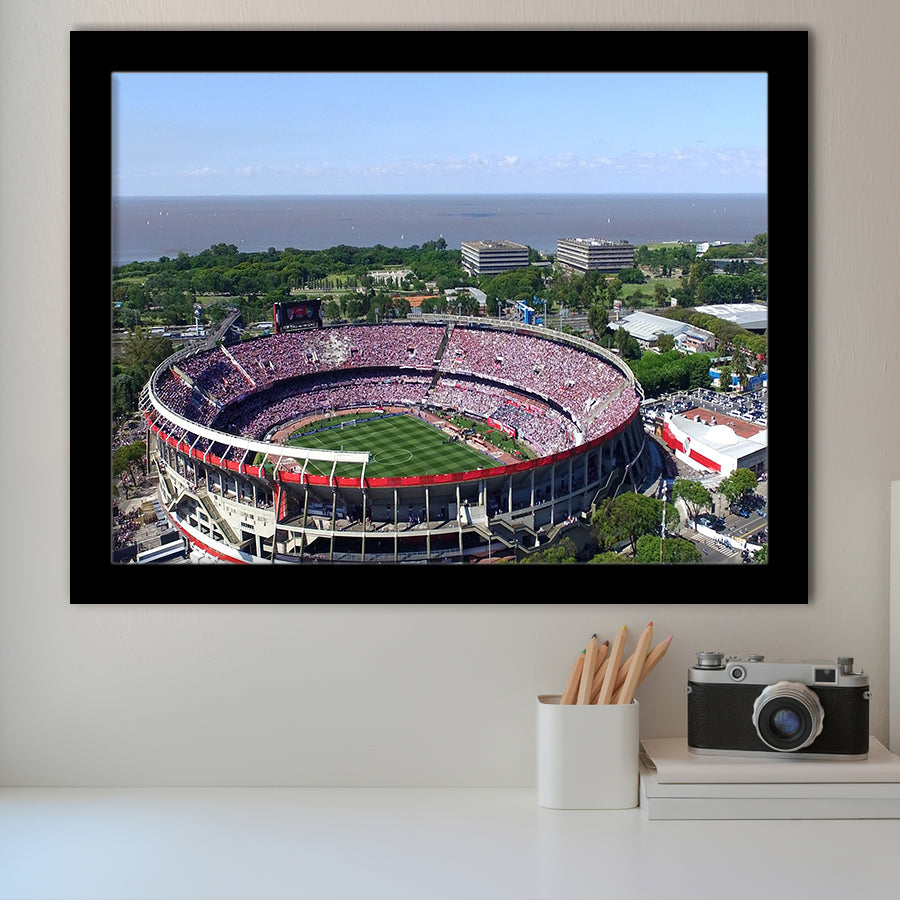 Monumental de Nunez Stadium, Stadium Canvas, Sport Art, Gift for him, Framed Art Prints Wall Art Decor, Framed Picture