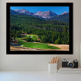 Moonlight Basin Golf Club, The Reserve Course Hole 06, Big Sky, Montana, Golf Sport Print, Framed Art Prints Home Decor