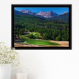 Moonlight Basin Golf Club, The Reserve Course Hole 06, Big Sky, Montana, Framed Canvas Prints Wall Art Decor, Floating Frame