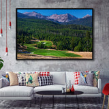 Moonlight Basin Golf Club, The Reserve Course Hole 06, Big Sky, Montana, Framed Canvas Prints Wall Art Decor, Floating Frame