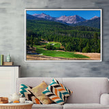 Moonlight Basin Golf Club, The Reserve Course Hole 06, Big Sky, Montana, Framed Canvas Prints Wall Art Decor, Floating Frame