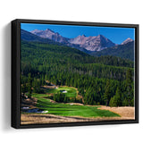Moonlight Basin Golf Club, The Reserve Course Hole 06, Big Sky, Montana, Framed Canvas Prints Wall Art Decor, Floating Frame