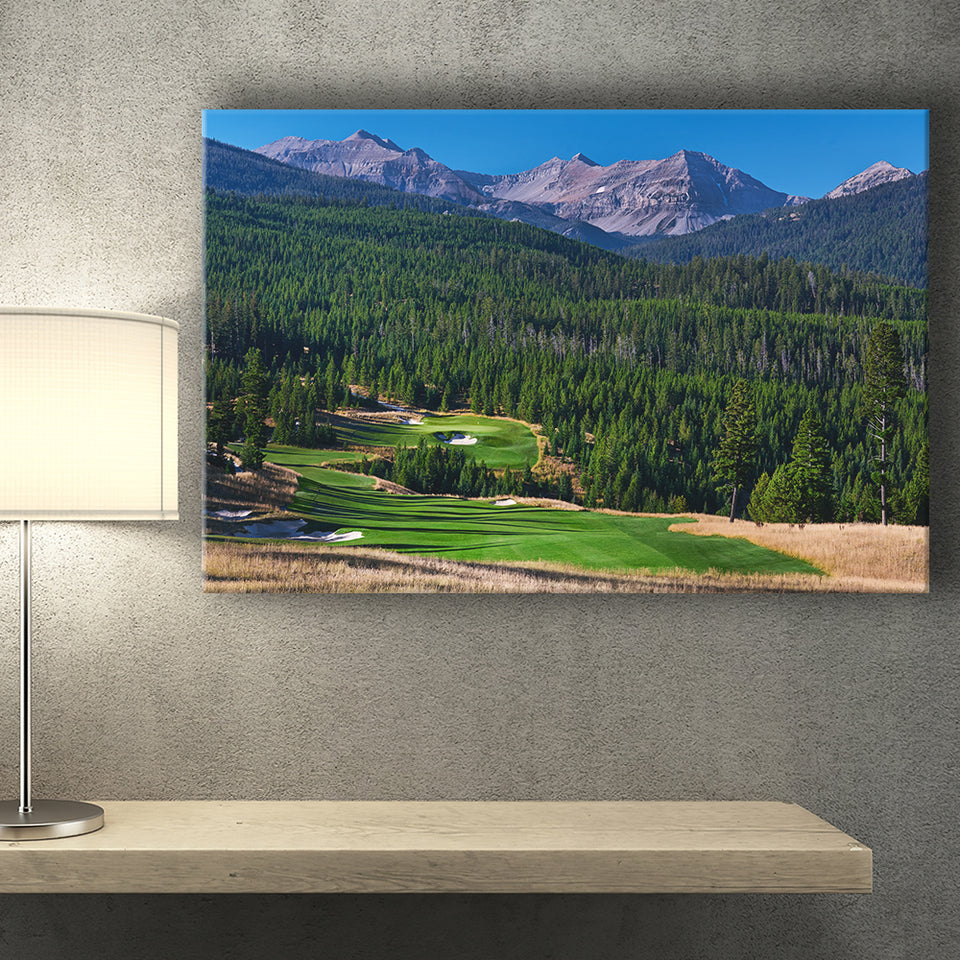 Moonlight Basin Golf Club, The Reserve Course Hole 06, Big Sky, Montana, Golf Art Print, Golf Lover, Canvas Prints Wall Art Decor