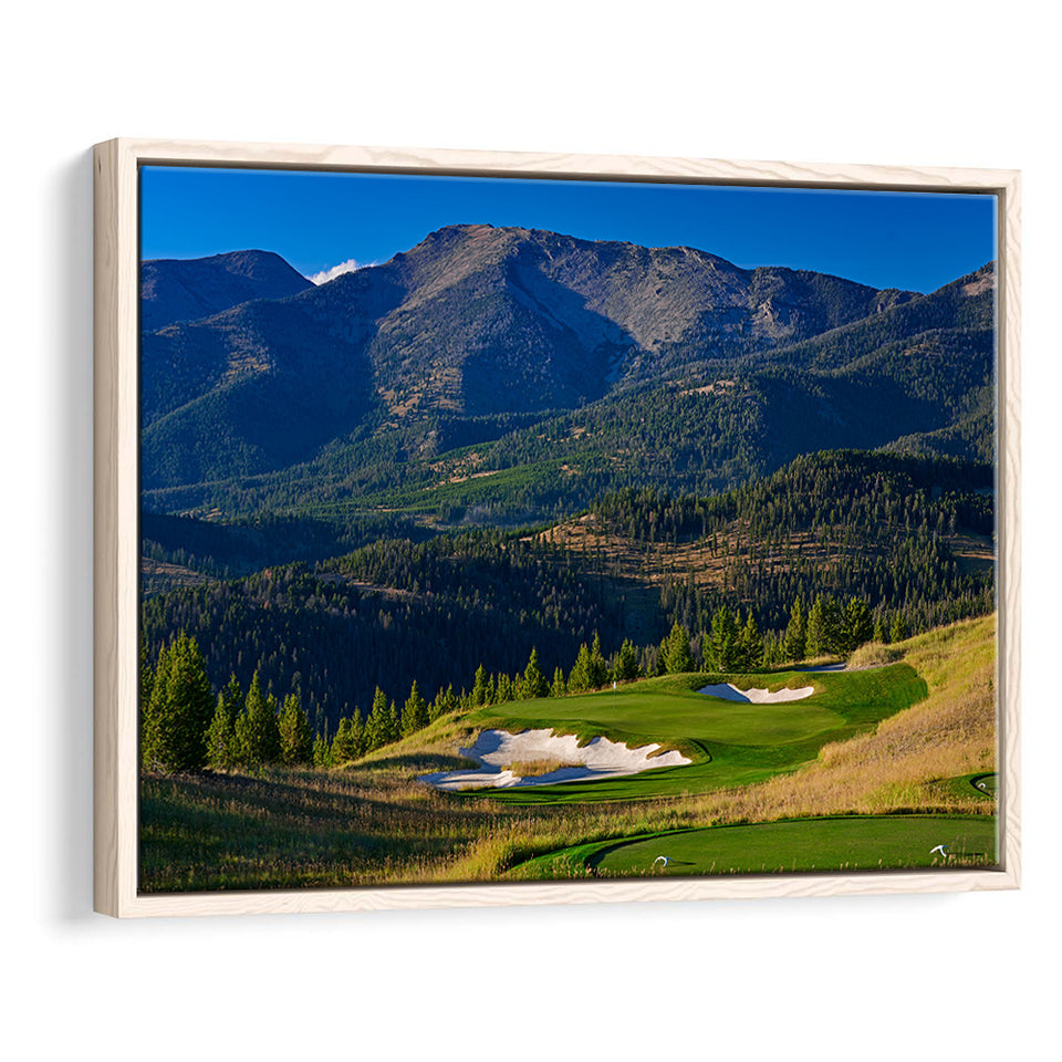 Moonlight Basin Golf Club, The Reserve Course Hole 11, Big Sky, Montana, Framed Canvas Prints Wall Art Decor, Floating Frame