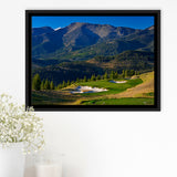 Moonlight Basin Golf Club, The Reserve Course Hole 11, Big Sky, Montana, Framed Canvas Prints Wall Art Decor, Floating Frame