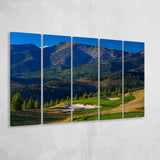 Moonlight Basin Golf Club, The Reserve Course Hole 11, Big Sky, Montana, 5 Panels Extra Large Canvas Prints Wall Art Decor