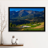 Moonlight Basin Golf Club, The Reserve Course Hole 11, Big Sky, Montana, Framed Canvas Prints Wall Art Decor, Floating Frame