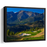 Moonlight Basin Golf Club, The Reserve Course Hole 11, Big Sky, Montana, Framed Canvas Prints Wall Art Decor, Floating Frame