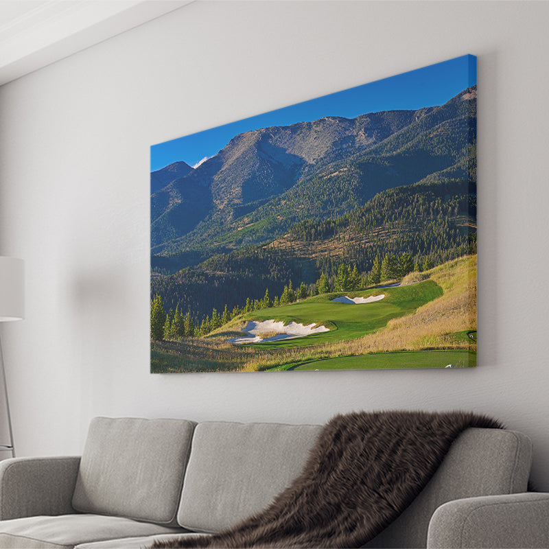 Moonlight Basin Golf Club, The Reserve Course Hole 11, Big Sky, Montana, Golf Art Print, Golf Lover, Canvas Prints Wall Art Decor