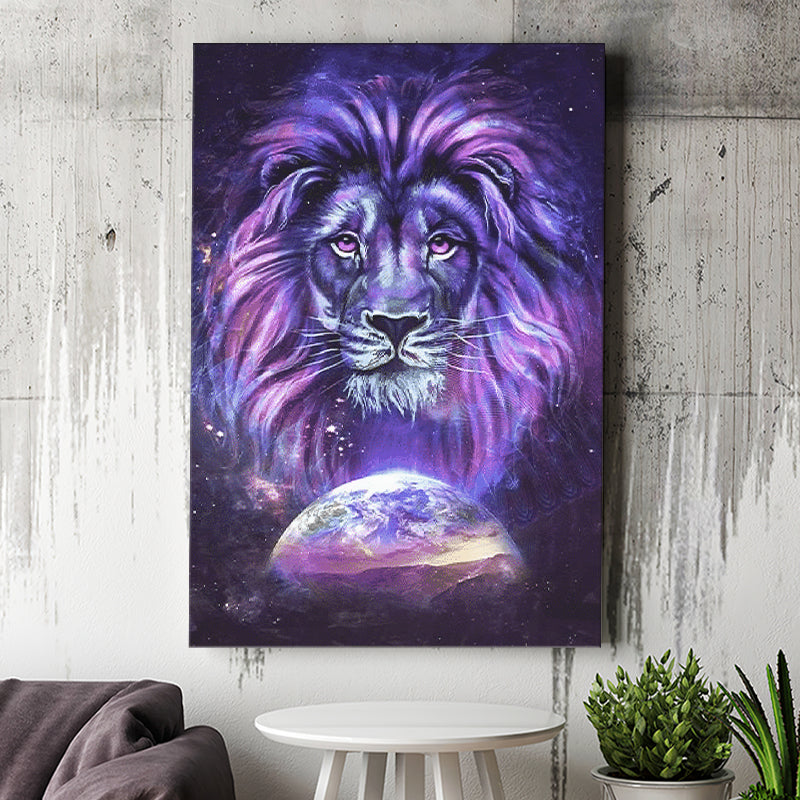 Moonlight Lion Canvas Prints Wall Art Decor - Painting Canvas