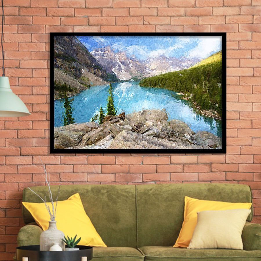 Moraine Lake Framed Art Prints Wall Decor - Painting Prints, Framed Picture, Home Decor