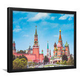 Moscow Skyline, Moscow Framed Art Prints Wall Art Decor,Black Frame, Ready to hang