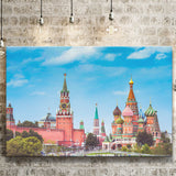 Moscow Skyline, Moscow Canvas Prints Wall Art Home Decor - Painting Canvas, Ready to hang