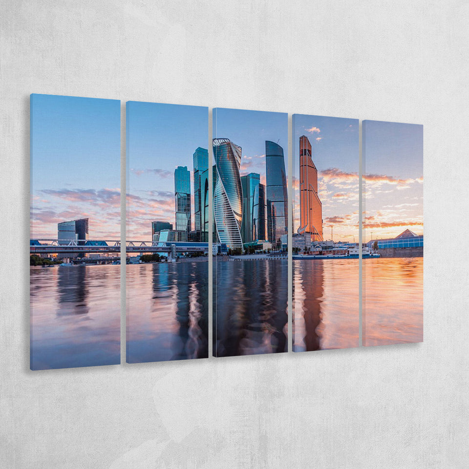 Moscow, Moscow 5 Panels B,Large Canvas,Canvas Prints Wall Art Home Decor