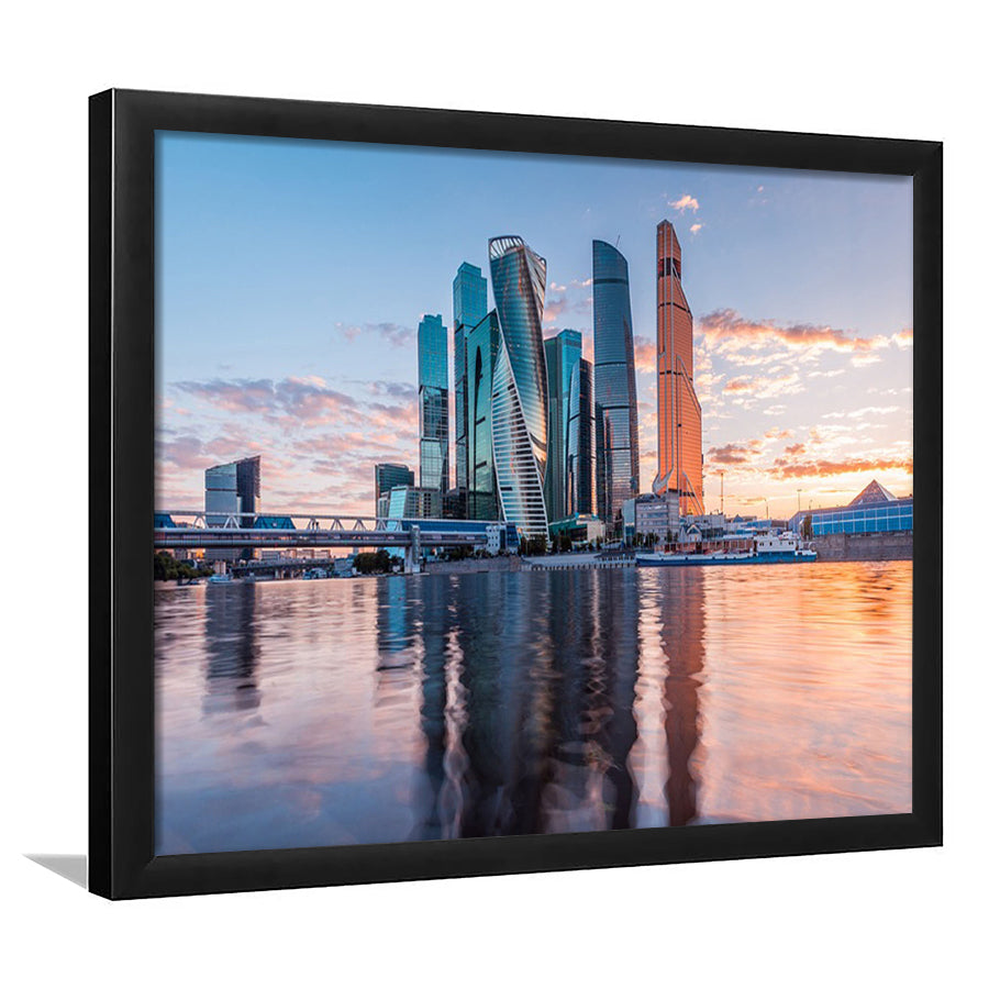 Moscow, Moscow Framed Art Prints Wall Art Decor,Black Frame, Ready to hang