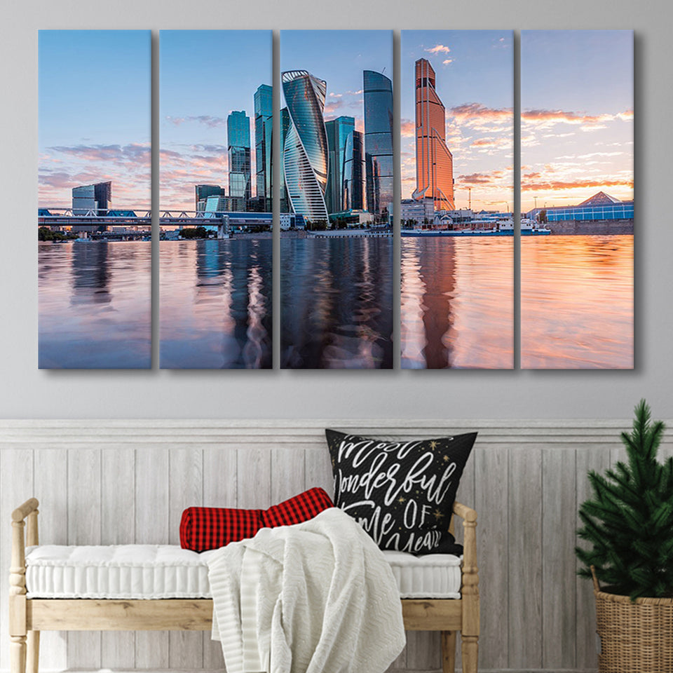 Moscow, Moscow 5 Panels B,Large Canvas,Canvas Prints Wall Art Home Decor
