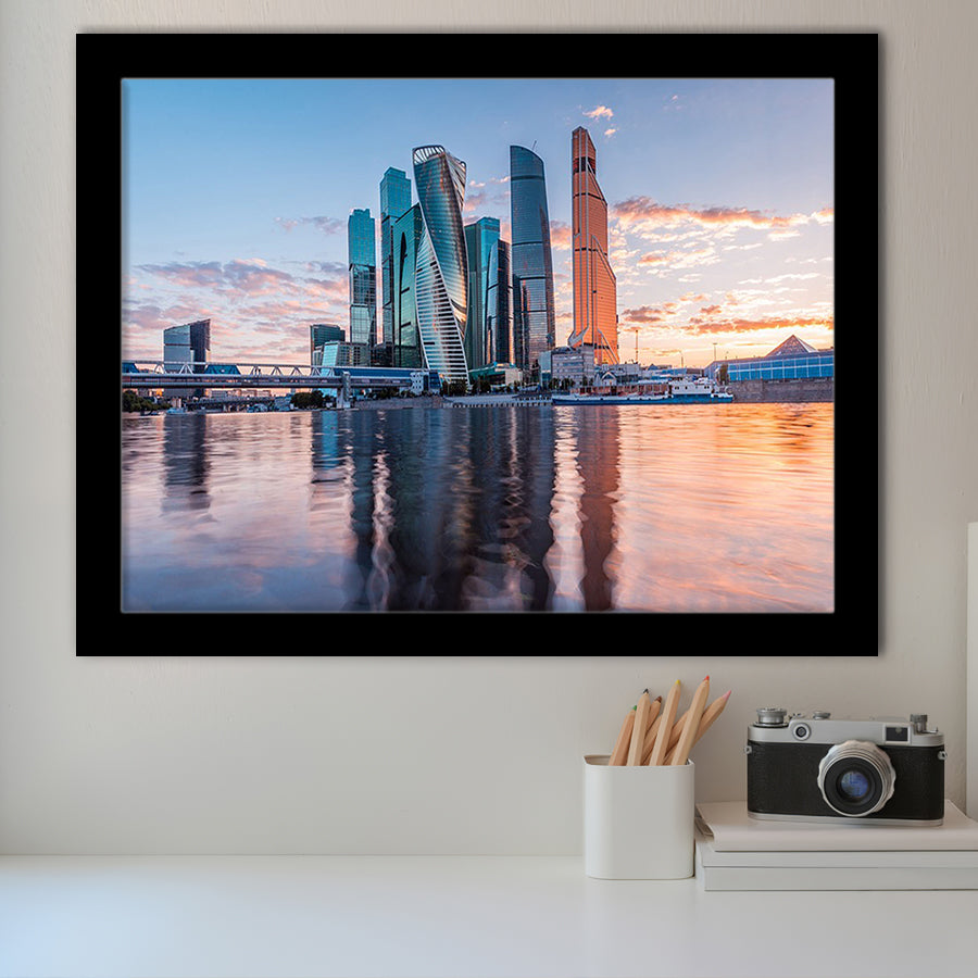 Moscow, Moscow Framed Art Prints Wall Art Decor,Black Frame, Ready to hang
