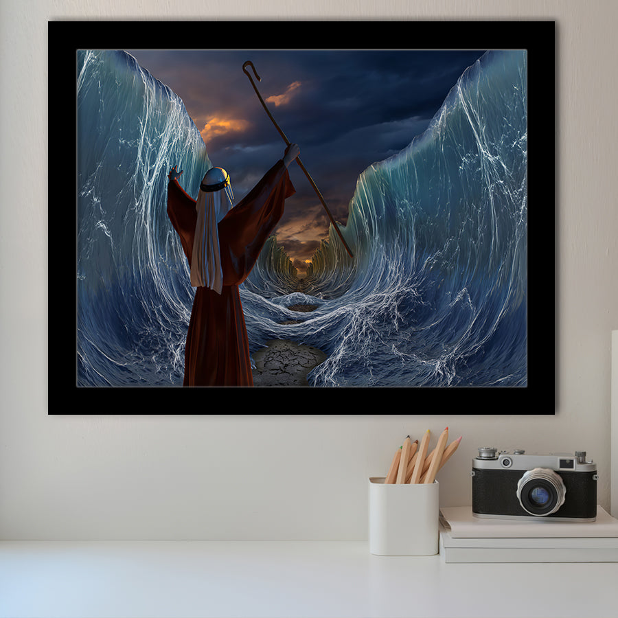 Moses Exodus Route Crossing the red sea Framed Art Prints Wall Decor - Painting Art, Wall Art, Home Decor