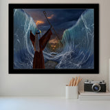 Moses Exodus Route Crossing the red sea Framed Art Prints Wall Decor - Painting Art, Wall Art, Home Decor