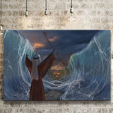 Moses Exodus Route Crossing the red sea Canvas Prints Wall Art - Painting Canvas, Wall Decor, Home Decor, Prints for Sale