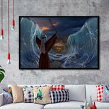 Moses Exodus Route Crossing the red sea Framed Art Prints Wall Decor - Painting Art, Wall Art, Home Decor