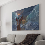 Moses Exodus Route Crossing the red sea Canvas Prints Wall Art - Painting Canvas, Wall Decor, Home Decor, Prints for Sale