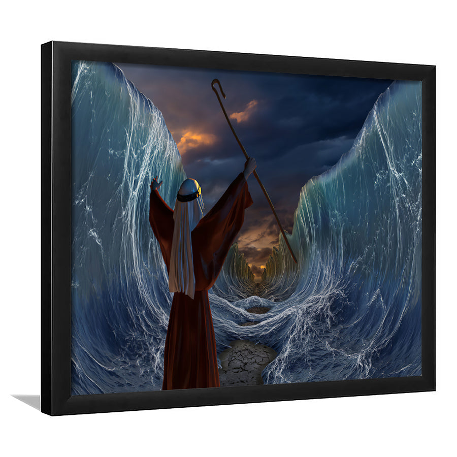 Moses Exodus Route Crossing the red sea Framed Art Prints Wall Decor - Painting Art, Wall Art, Home Decor
