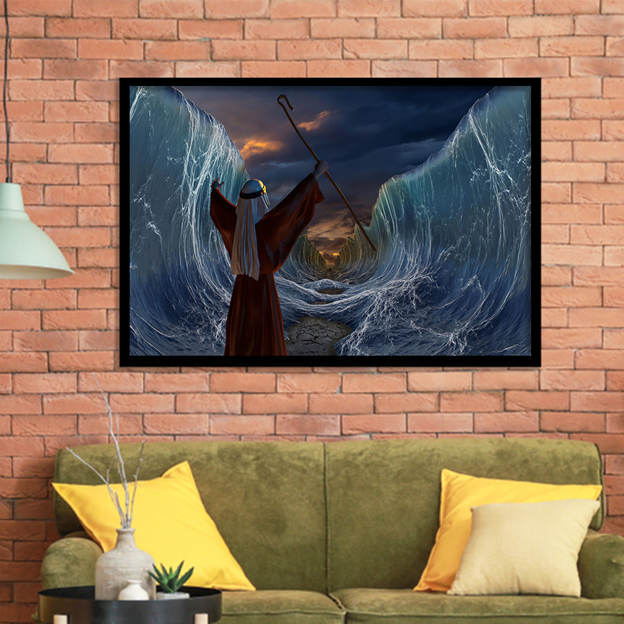 Moses Exodus Route Crossing the red sea Framed Art Prints Wall Decor - Painting Art, Wall Art, Home Decor
