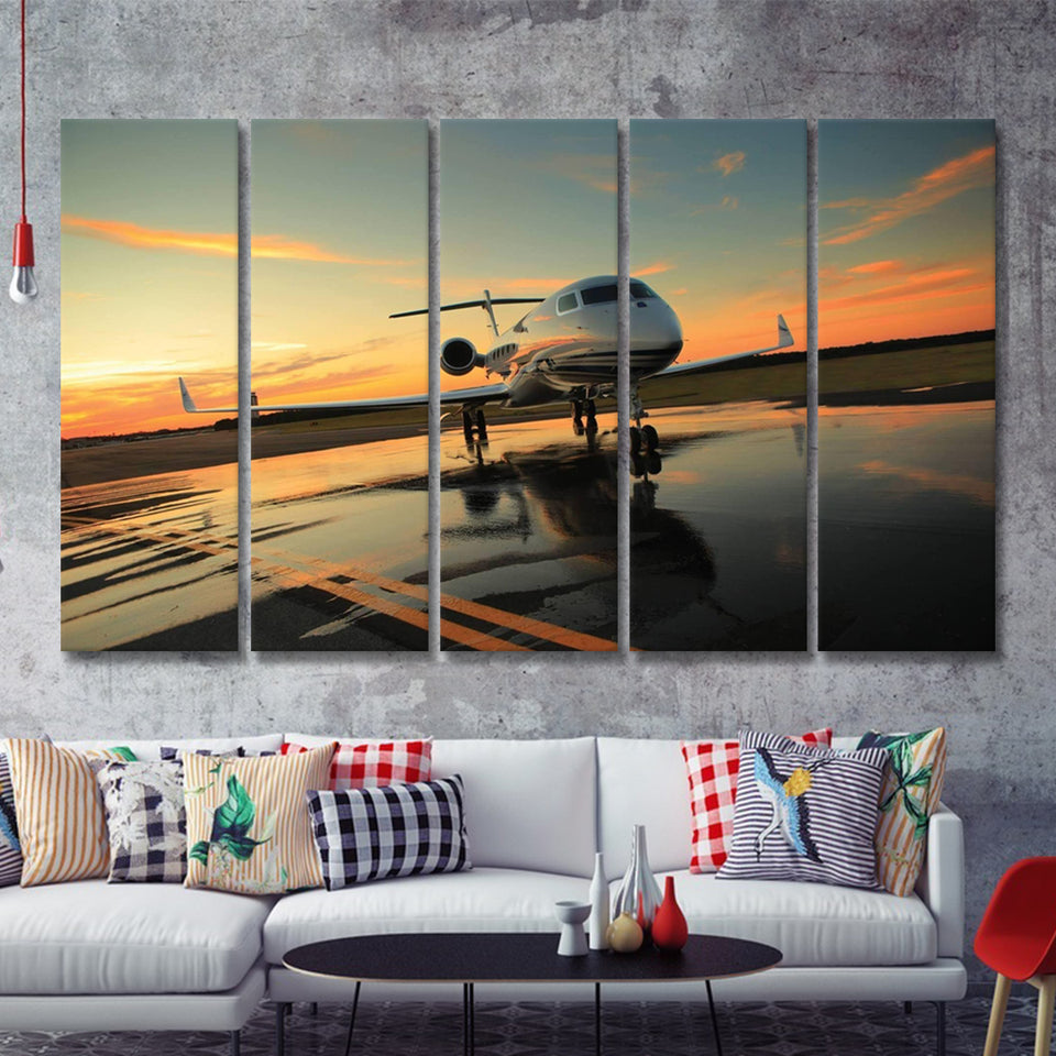 Most Popular Best Plane 5 Piece B Canvas Prints Wall Art Decor - Painting Canvas, Multi Panels