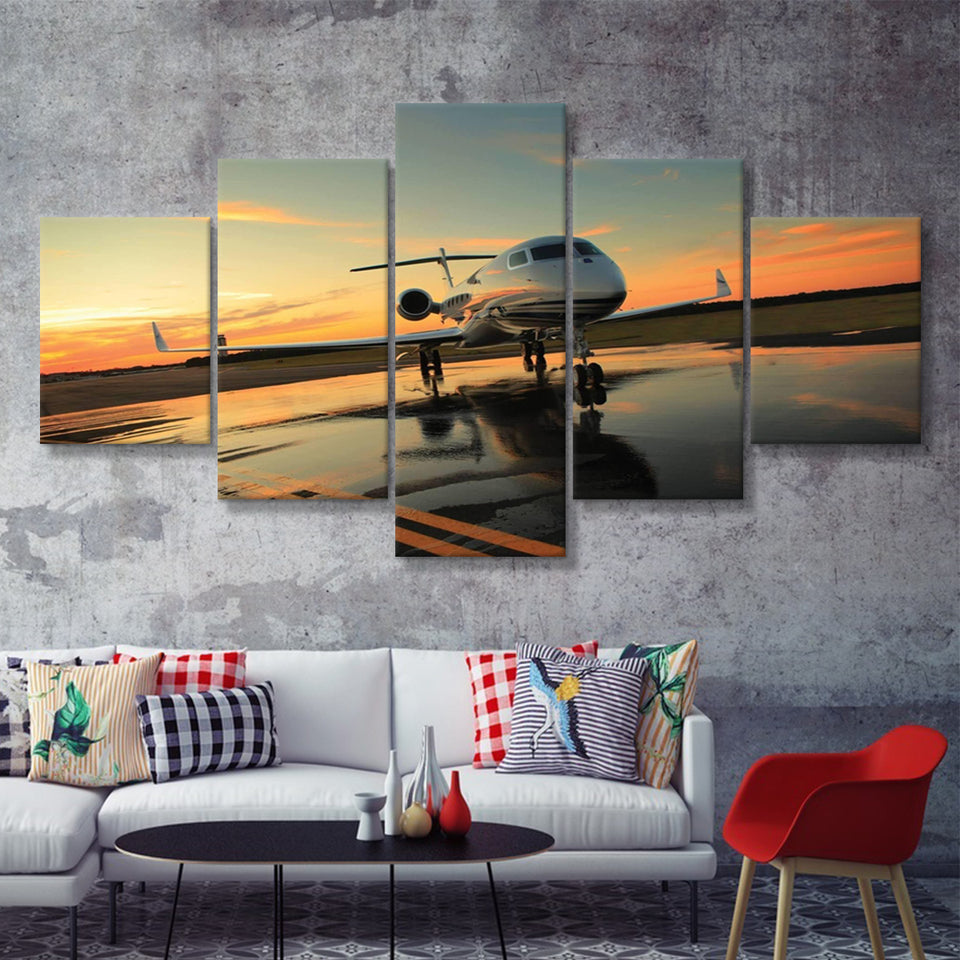 Most Popular Best Plane 5 Piece Canvas Prints Wall Art Decor - Painting Canvas, Multi Panels