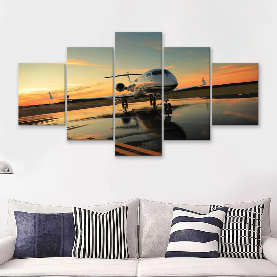 Most Popular Best Plane 5 Piece Canvas Prints Wall Art Decor - Painting Canvas, Multi Panels