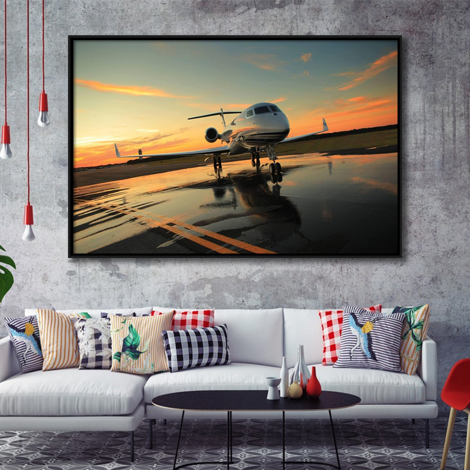 Most Popular Best Plane Framed Canvas Prints Wall Art Decor - Painting Canvas, Black Framed Picture