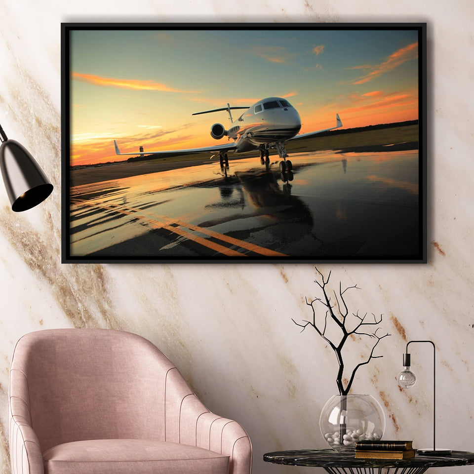 Most Popular Best Plane Framed Canvas Prints Wall Art Decor - Painting Canvas, Black Framed Picture