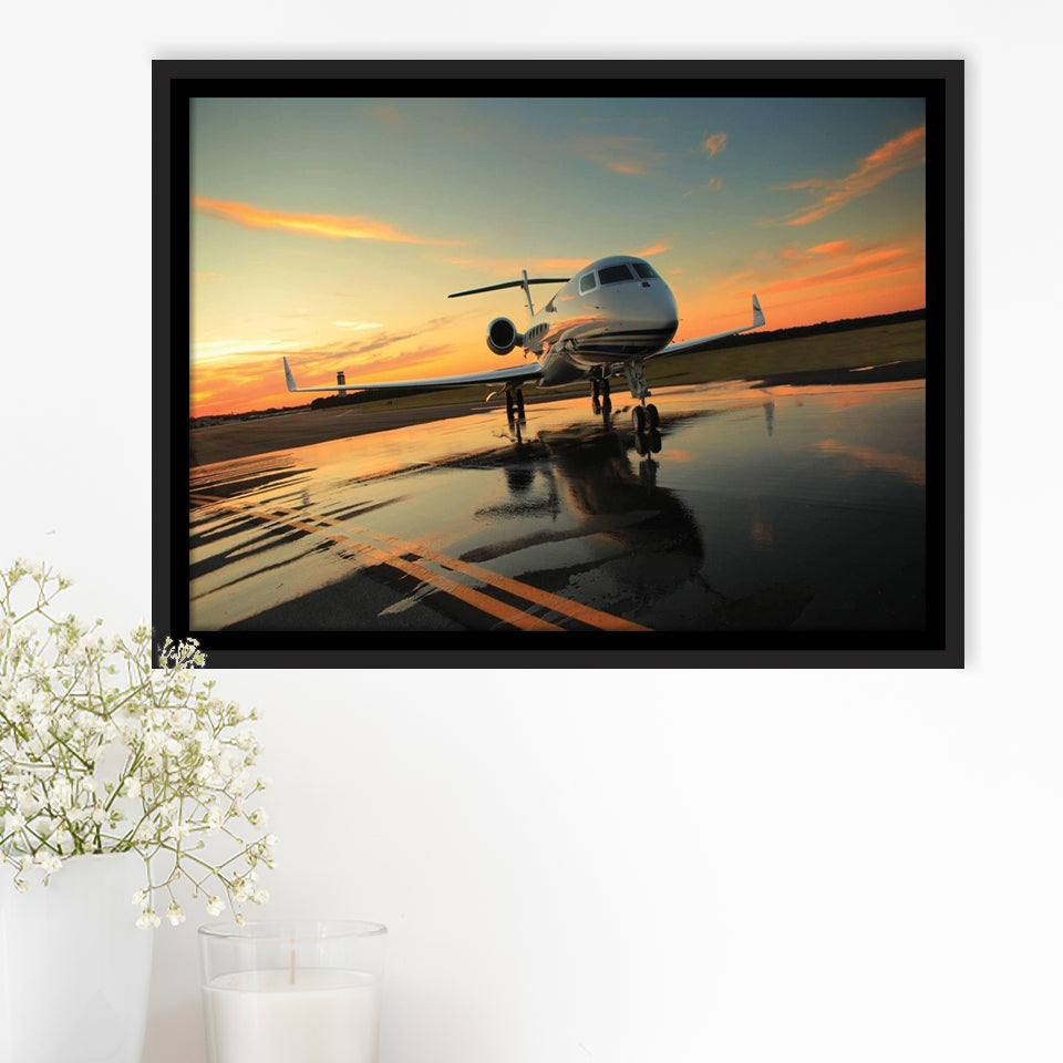Most Popular Best Plane Framed Canvas Prints Wall Art Decor - Painting Canvas, Black Framed Picture