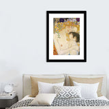 Mother and child detail from the three ages of woman by Gustav Klimt - Art Prints, Framed Prints, Wall Art Prints, Frame Art