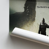 Motivational Art Canvas A Warrior Holding A Sword Motivational, Poster Art, Poster Print Wall Art Decor