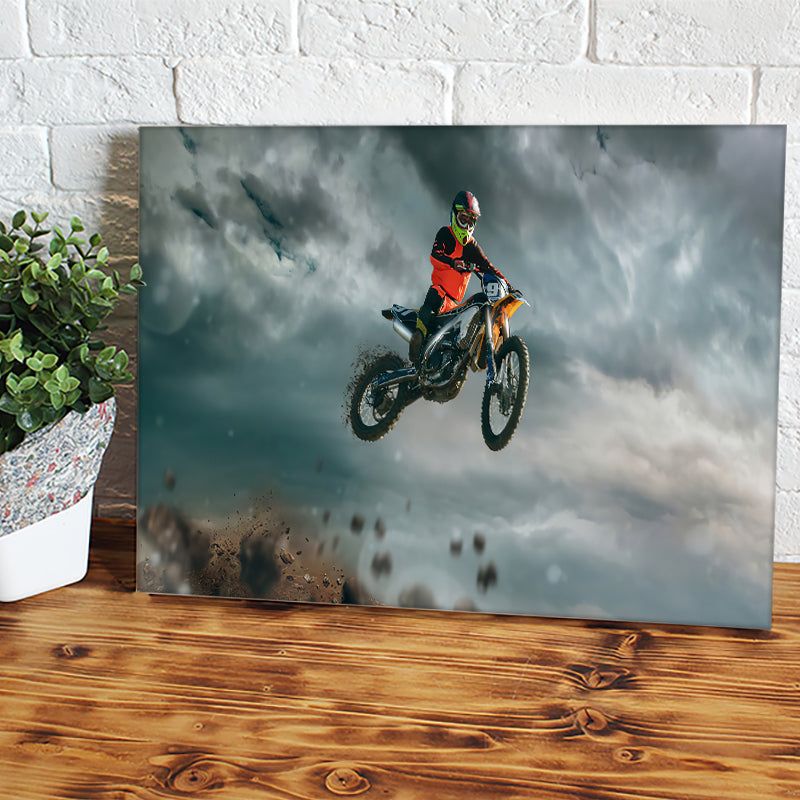 Canvas Print free style motocross 