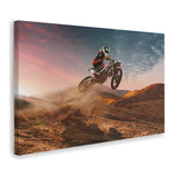 Motocross Jumping The Dunes Canvas Wall Art - Canvas Prints, Prints for Sale, Canvas Painting, Canvas On Sale