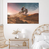 Motocross Jumping The Dunes Canvas Wall Art - Canvas Prints, Prints for Sale, Canvas Painting, Canvas On Sale