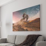 Motocross Jumping The Dunes Canvas Wall Art - Canvas Prints, Prints for Sale, Canvas Painting, Canvas On Sale