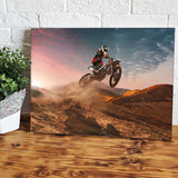 Motocross Jumping The Dunes Canvas Wall Art - Canvas Prints, Prints for Sale, Canvas Painting, Canvas On Sale
