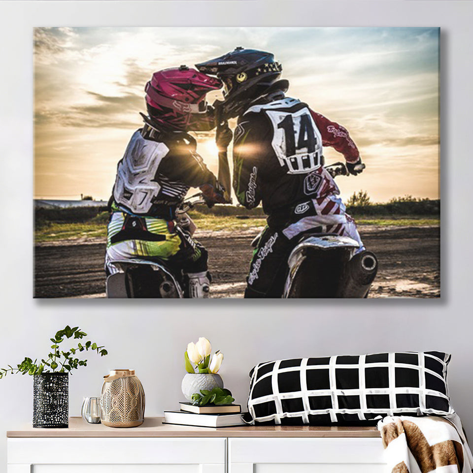 Motocross Love Canvas Art, Motocross Gift Canvas Prints Wall Art Home Decor - Painting Canvas, Ready to hang