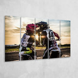 Motocross Love Canvas Art, Motocross Gift 5 Panels B,Large Canvas,Canvas Prints Wall Art Home Decor