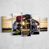 Motocross Love Canvas Art, Motocross Gift Multi Panels,Canvas Prints Wall Art Home Decor
